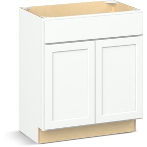 Reliabilt Parkstone II Reliabilt Parkstone II Brilliant White Vanity Base Cabinet, 30-in x 18-in - 641148 | Lowe's Pro Supply
